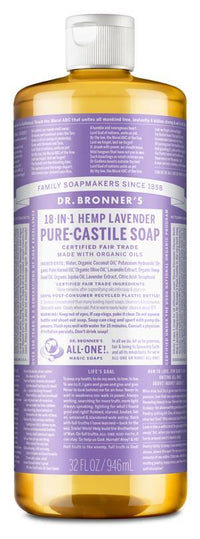 Dr. Bronners Pure-Castile Liquid Soap - Lavender | Mr Vitamins