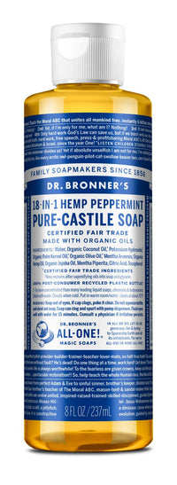Dr. Bronners Pure-Castile Liquid Soap - Peppermint | Mr Vitamins