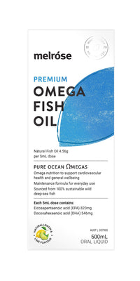 Melrose Premium Omega Fish Oil Liquid | Mr Vitamins