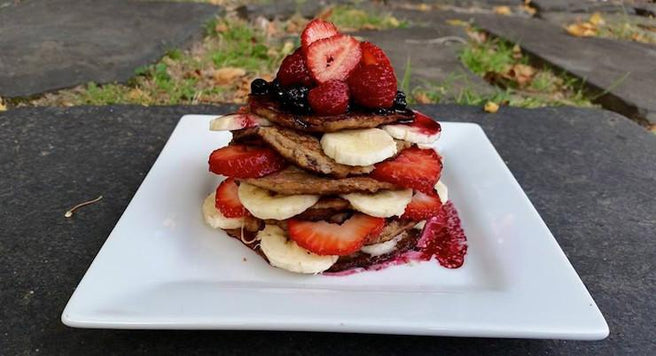 Banana and Berry Protein Pancakes | Mr Vitamins