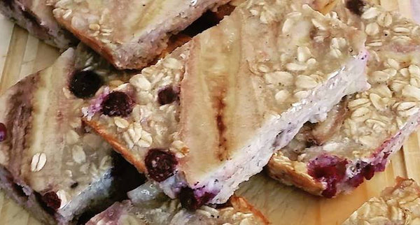 Banana and Blueberry Oat Slice | Mr Vitamins