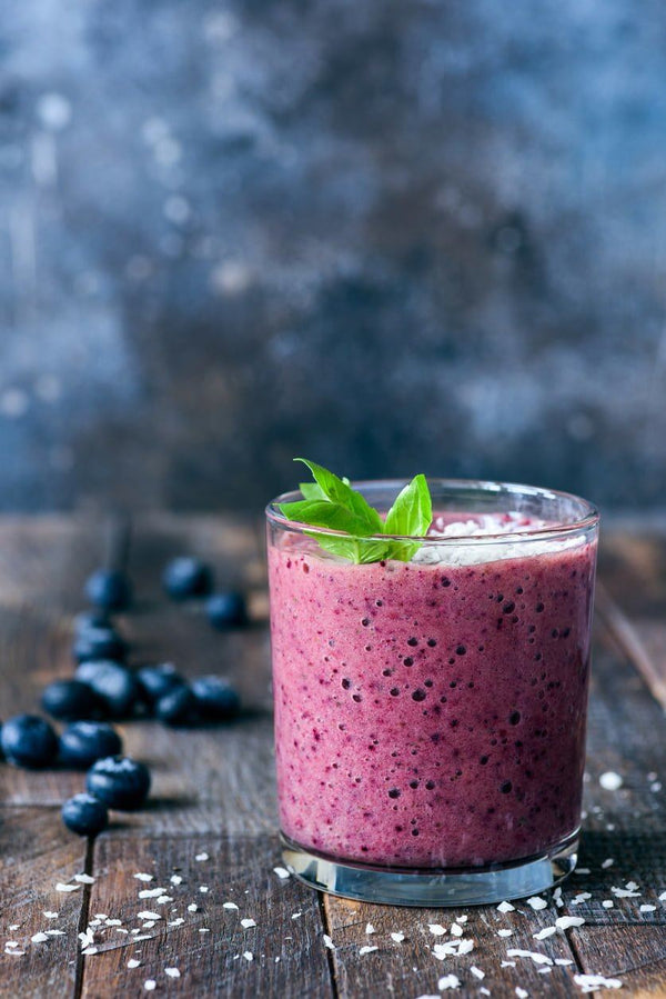 Spicy blueberry mint and ginger smoothie | Mr Vitamins