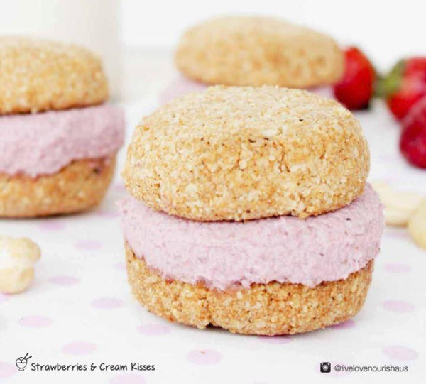 Sugar-Free Strawberries And Cream Kisses | Mr Vitamins