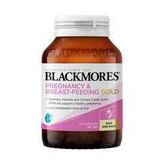 Blackmores® Pregnancy & Breast-Feeding Gold – Comprehensive Prenatal Multivitamin (60 Capsules)