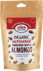 2DIE4 Organic Activated Almonds Cinnamon Maple