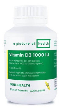 APOH D3 1000IU 200C 200 Capsules | Mr Vitamins