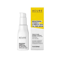 Acure Brightening Vit C & Ferulic Acid Serum Oil Free | Mr Vitamins