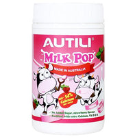 AUTILI MILK POP STRA 180 Tablets Strawberry| Mr Vitamins