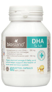 BIO ISLAND DHA KIDS 60C 60 Capsules | Mr Vitamins