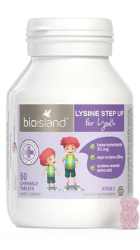 BIO ISLAND LYSINE STEP UP 60T 60 Tablets | Mr Vitamins