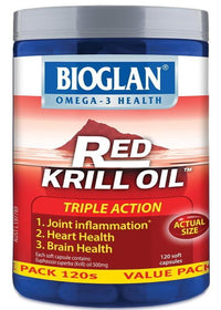BIOGLAN RED TRI-ACT KRILL 500M 120 Capsules | Mr Vitamins