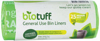 BIOTUFF GENERAL USE BIN LINERS 25 Pack | Mr Vitamins