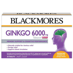 Blackmores Ginkgo 6000mg