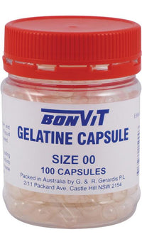 Bonvit Empty Gelatine Capsules Size 00 | Mr Vitamins
