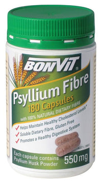Bonvit Psyllium Fibre 550Mg 180 Capsules | Mr Vitamins