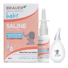 Brauer Baby Saline Nasal Spray (With Aspirator)