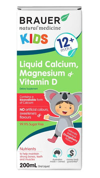 BRAU KIDS LIQ CAL MAG V-D 200M 200ML | Mr Vitamins