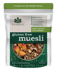 Brookfarm Gluten Free Macadamia Muesli with Apple & Apricot