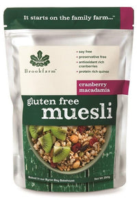 Brookfarm Gluten Free Macadamia Muesli with Cranberry | Mr Vitamins