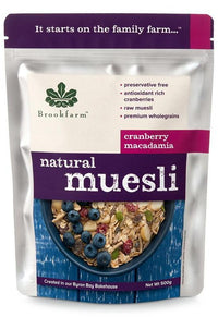 Brookfarm Natural Macadamia Muesli with Cranberry* | Mr Vitamins