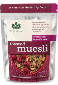 Brookfarm Toasted Macadamia Muesli with Cranberry* | Mr Vitamins