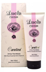 Careline Lanolin Cream With Rose Essential Oil & Vitamin E Tube