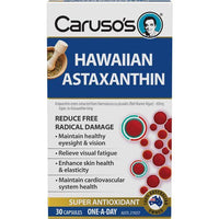 CARU HAWAIIAN ASTAXANTHIN 30C 30 Capsules | Mr Vitamins