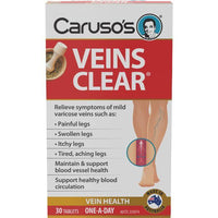CARU VEINS CLEAR 30T 30 Tablets | Mr Vitamins