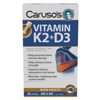 Carusos Vitamin K2+D3 One A Day 30 Capsules | Mr Vitamins