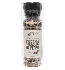 Chefs Choice Pink Rock Salt & Four Seasons Pepper Mix