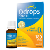 Ddrops Liquid Vitamin D3 1000IU | Mr Vitamins