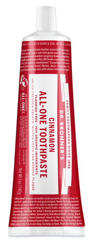Dr. Bronners All-One Toothpaste - Cinnamon | Mr Vitamins