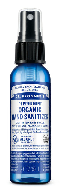 Dr. Bronners Organic Hand Sanitizer - Peppermint | Mr Vitamins