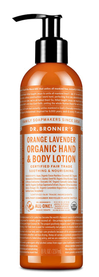 Dr. Bronners Organic Lotion - Orange Lavender | Mr Vitamins
