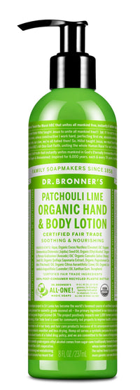 Dr. Bronners Organic Lotion - Patchouli Lime | Mr Vitamins