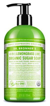 Dr. Bronners Organic Pump Soap - Lemongrass Lime | Mr Vitamins