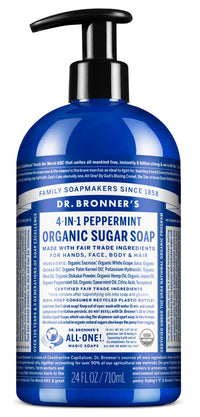 Dr. Bronners Organic Pump Soap - Peppermint | Mr Vitamins
