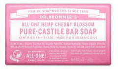 Dr. Bronners Pure-Castile Bar Soap - Cherry Blossom