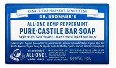 Dr. Bronners Pure-Castile Bar Soap - Peppermint
