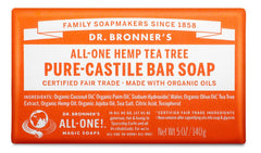 Dr. Bronners Pure-Castile Bar Soap - Tea Tree