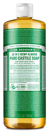 Dr. Bronners Pure-Castile Liquid Soap - Almond | Mr Vitamins