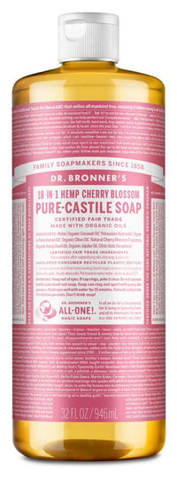 Dr. Bronners Pure-Castile Liquid Soap - Cherry Blossom | Mr Vitamins