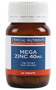 ETH NUT MEGA ZINC 40 | Mr Vitamins