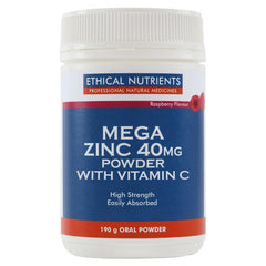 Ethical Nutrients Mega Zinc 40mg Powder