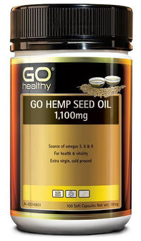 Go Healthy Hemp Seed Oil 1100mg | Mr Vitamins