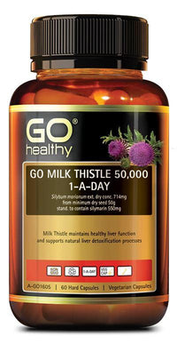 Go Healthy Milk Thistle 50000mg 1 A Day | Mr Vitamins