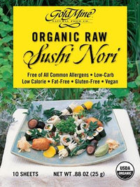 GOLD MINE SUSHI NORI 10 Pieces | Mr Vitamins