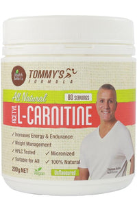 HA TOMMYS ACETYL L CARNITINE 200G Unflavored| Mr Vitamins