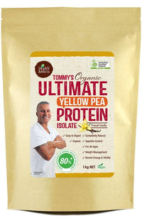 Health Addicts TommyS Ultimate Yellow Pea Protein Isolate 1KG Vanilla| Mr Vitamins