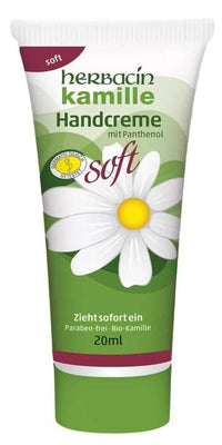 HERBACIN HAND CREAM SOFT TUBE 20ML | Mr Vitamins